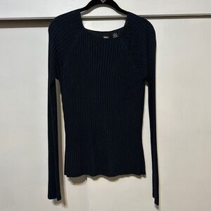 Mossimo Supply Co. Black Ribbed Sweater
